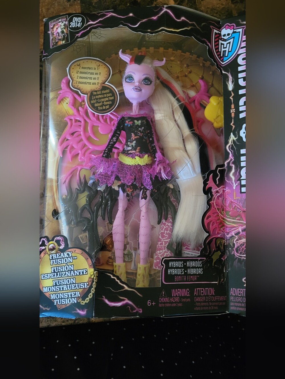 G1 Monster High Freaky Fusion Bonita Femur NIB